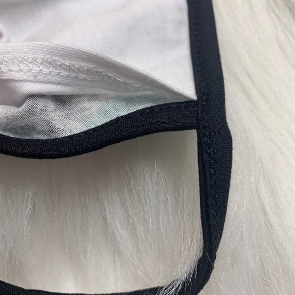 MASK! NEW gray patch floral filter pocket - Picture 2 of 2